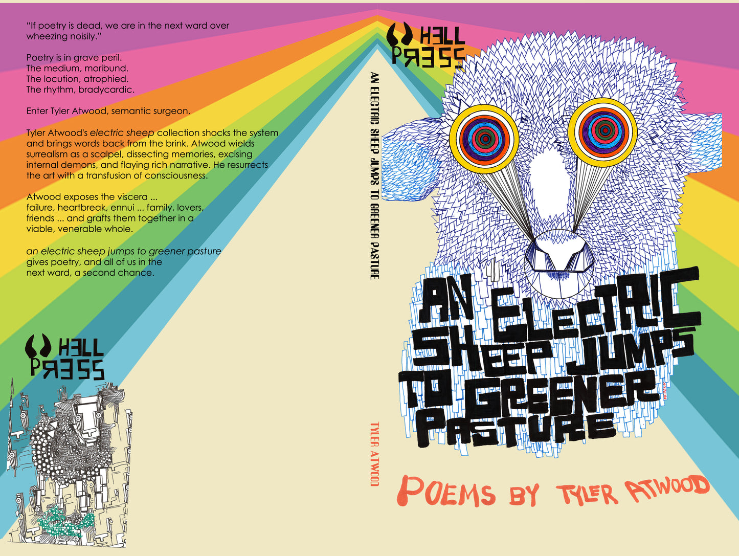 an electric sheep jumps to greener pasture by Tyler Atwood